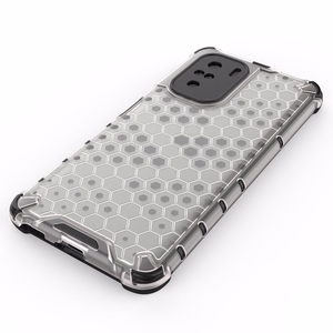 Honeycomb dėklas šarvuotas dėklas su TPU buferiu Xiaomi Redmi K40 Pro+ / K40 Pro / K40 / Poco F3 raudonas