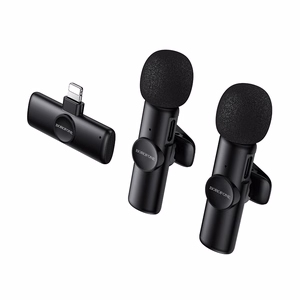 Borofone Lavalier wireless microphone BFK16A Winner Lightning black - 2 pieces
