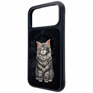 Nimmy Lucky Fashion Cat MagSafe dėklas iPhone 17 Pro juodas