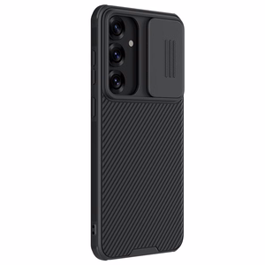 Nillkin CamShield Pro dėklas telefonui Samsung S25+ su kameros dangteliu - Juodas