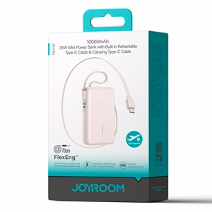 Išorinė baterija Joyroom „JR-PR2 Mini“ rožinė 10000mAh (35W)