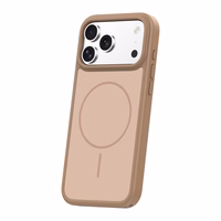 Frame Thin Mag dėklas for iPhone 17 Pro 6,3" rudas