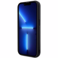 Karl Lagerfeld KLHCP14X3DRKHNK iPhone 14 Pro Max 6.7" juodas/juodas kietas dėklas Rubber Choupette 3D