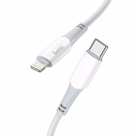 Kabelis USB-C į Lightning Hoco PD 3A 20W 1 m X70 baltas