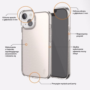 Ugly Rubber Vogue dėklas telefonui iPhone 15 Plus 6,7" rožinis auksas