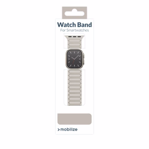 Mobilize silikoninis laikrodžio dirželis - magnetinis - Apple 38/40/41mm - Starlight