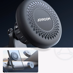 Joyroom JR-ZS356 magnetinis telefono laikiklis prietaisų skydeliui - tamsiai pilkas