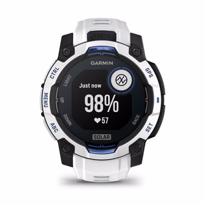 Garmin Instinct 3 Solar laikrodis, 45 mm, baltas