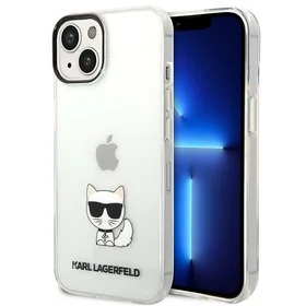 Dėklas telefonui Karl Lagerfeld KLHCP14MCTTR iPhone 14 Plus 6.7\" skaidrus / skaidrus Choupette Body