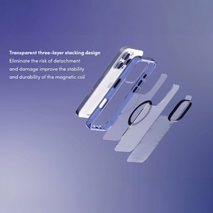 Moshi iGlaze MagSafe dėklas, skirtas iPhone 16 Pro, „Dusk Indigo“ spalvos