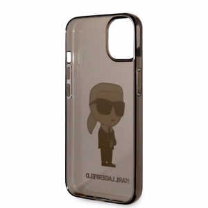 Karl Lagerfeld Ikonik Karl dėklas telefonui iPhone 14 Plus - juodas
