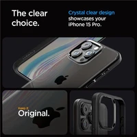 Spigen Crystal Hybrid iPhone 15 Pro dėklas - juodas