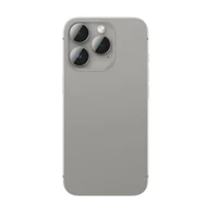 AmazingThing AR aliuminio 3 objektyvų stiklas su objektyvo rėmeliu iPhone 16 Pro / 16 Pro Max - pilkas