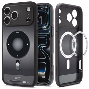 Spigen Ultra Hybrid MagSafe dėklas, skirtas iPhone 17 Pro Max / 18 Pro Max, klasikinės juodos spalvos