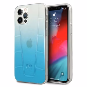 Mercedes Transparent Line dėklas telefonui iPhone 12 / iPhone 12 Pro - mėlynas