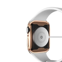 LCD apsauginis stikliukas/dėklas Dux Ducis Samo Apple Watch 45mm rožinis