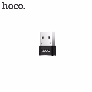 Adapteris OTG USB A į USB C Hoco UA6 juodas