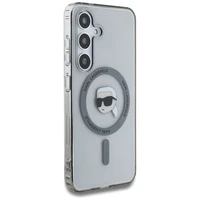 Dėklas Karl Lagerfeld Button Karl Head Printed Logo Magnetinis Samsung Galaxy S25 juodas