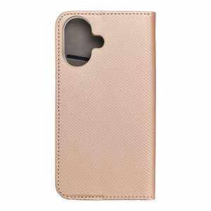 Dėklas telefonui SMART CASE Book IPHONE 17 auksinis