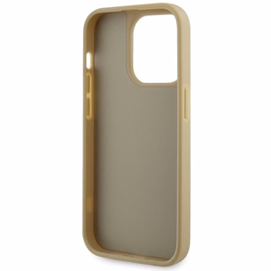 Guess GUHCP14LHDGTPD iPhone 14 Pro 6.1" auksinis/auksinis hardcase Rhinestone Triangle