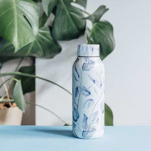 Quokka Solid nerūdijančiojo plieno termo gertuvė, 510 ml, Gray Bouquet