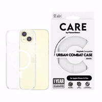 CARE by PanzerGlass Urban Combat Magnetinis dėklas telefonui iPhone 15 Plus - baltas