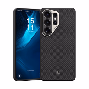 Benks Magnetic Armor Pro Armor Grid Kevlar Dėklas Metal Frame 600D (H050) for Samsung Galaxy S26 Ultra juodas