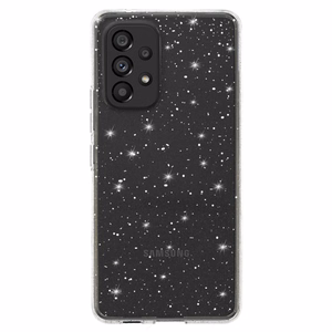 Crystal Glitter dėklas telefonui Samsung Galaxy A23 4G/5G sidabrinis