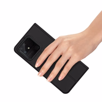 Dux Ducis Skin Pro dėklas telefonui su atvartu Realme Narzo 50A, juodas