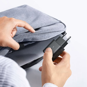 Įkroviklis Joyroom (JR-TCF23) + "USB-C (Type-C) to USB-C (Type-C)" (1xUSB-C 25W) juodas