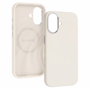 Liavec Silky Case with Metal Camera Frame for Iphone 17 beige