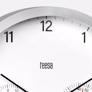 30 cm wall clock with thermometer and hygrometer