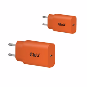 Sieninis USB-C įkroviklis 2 vnt. 30W Oranžinis CAC-3023 Club3D