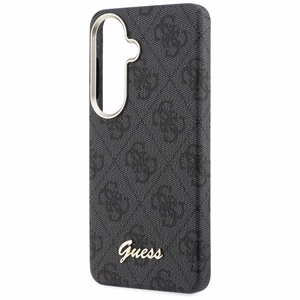 Guess dėklas 4G Script MagSafe skirtas Samsung Galaxy S26 juodas