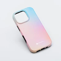 FORCELL F-PROTECT Mirage, karinio standarto išbandytas magnetinis dėklas telefonui IPHONE 16 PRO MAX, rausvai mėlynas