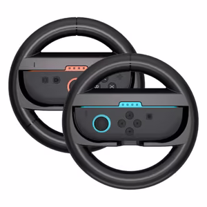 Lenktynių vairas Nintendo Switch 2 Joy-Con valdikliui (2 vnt.) - Juodas