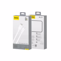 Dudao L2sT USB-A - USB-C 6A kabelis 1.2m - baltas