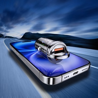 Įkroviklis automobilinis Wozinsky (WCGWCW) (1xUSB 1xUSB-C) 65W juodas