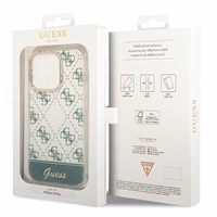 Guess 4G Pattern Script dėklas telefonui iPhone 14 Pro Max - chaki