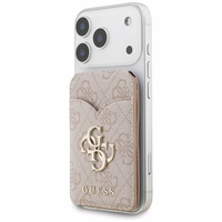 Guess 4G Stand & Mirror Magsafe piniginė su veidrodėliu rožinis