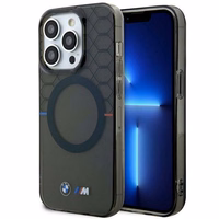 Dėklas BMW BMHMP14XHGPK iPhone 14 Pro Max 6.7" pilka/pilka kietas dėklas Raštas MagSafe