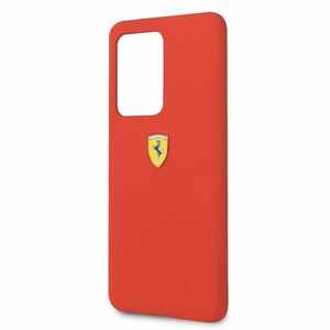 Ferrari Kietas dėklas FESSIHCS69RE S20 Ultra G988 raudonas/raudonas Silikoninis