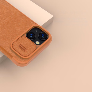 Dėklas Nillkin Qin Pro Leather Apple iPhone 14 Plus juodas