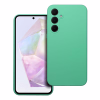 Dėklas telefonui SILICONE 2mm SAMSUNG A35 5G mėtinai žalias