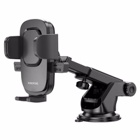 Borofone automobilinis laikiklis BH60 Dainty su tvirtinimu prie priekinio stiklo juodas