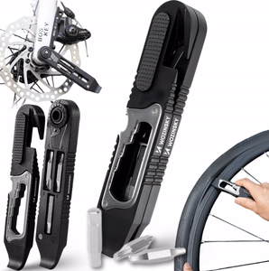 Wozinsky WZK-L2 14-in-1 Bicycle Tool Set, Multitool, Allen Keys, Tire Lever - Black