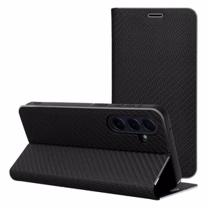 Флип-чехол Samsung A56 5G Luna Book Carbon черный