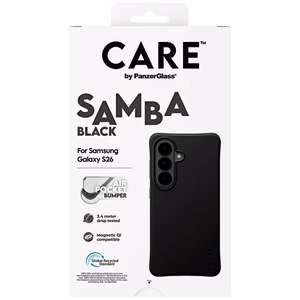 CARE by PanzerGlass Samba juodas Qi dėklas Samsung Galaxy S26 - juodas