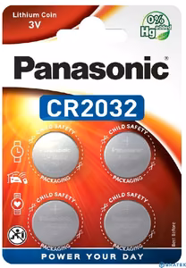 Ličio baterijos PANASONIC 3V CR2032 (4vnt)