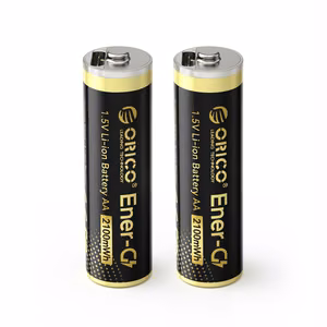 Orico Ener-G EG5C литиевая батарея 1.5V 2100mWh AA USB-C аккумулятор с кабелем для зарядки 2 шт.